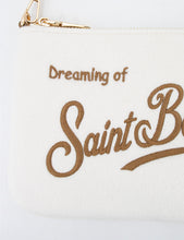 Carica l&#39;immagine nel visualizzatore di Gallery, Mc2 Saint Barth Borsa a Spalla Parisienne Mini Felt in Misto Lana Panna Dimensioni: 22 x 16 cm