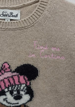 Load image into Gallery viewer, Mc2 Saint Barth Maglia Girocollo da Bambina Princess Beige con Jaquard sul Davanti e Scritta Find Me in Cortina 2 - 10 anni. Sconto 30%. - Junior &amp; Co.it