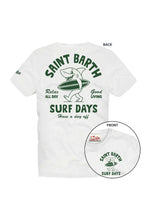 Load image into Gallery viewer, MC2 SAINT BARTH T-Shirt in Cotone Bianco con Stampa St. Barth Surf Day - Junior &amp; Co.it
