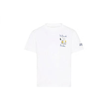 Load image into Gallery viewer, MC2 SAINT BARTH T-Shirt in Cotone Bianco con Stampa Snoopy St. Barth Bomber - Junior &amp; Co.it