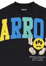 Carica l'immagine nel visualizzatore di Gallery, BARROW T-shirt nera corta con stampa logo multicolor - Junior &amp; Co.it