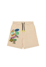 Load image into Gallery viewer, BARROW Bermuda sabbia con stampa stickers su gamba - Junior &amp; Co.it