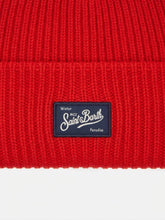Load image into Gallery viewer, MC2 SAINT BARTH Cappello Sheldon Rosso a Coste con Patch