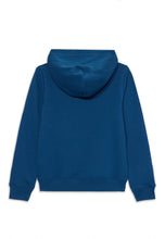 Carica l&#39;immagine nel visualizzatore di Gallery, Calvin Klein Jeans Felpa Blu con Cappuccio e Logo sul Petto
