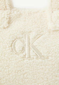 Calvin Klein JEANS Borsa Tote Taddy Panna con Logo