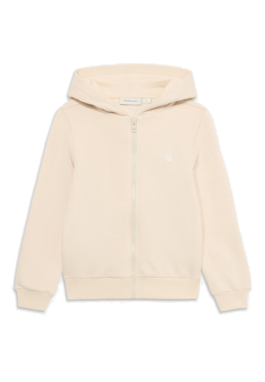 Calvin Klein Jeans Felpa Panna con Cappuccio