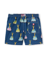 Load image into Gallery viewer, MC2 SAINT BARTH Costume Boxer Mare Jean Blu Stampa Giraffe in Auto Fiat 500 - Junior &amp; Co.it