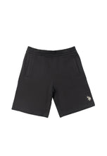Carica l'immagine nel visualizzatore di Gallery, U.S. POLO ASSN Pantalone nero corto sportivo per bambini e ragazzi con vita elasticizzata e tasche laterali