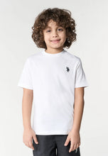 Load image into Gallery viewer, U.S. POLO ASSN T-shirt bianca in cotone per bambini e ragazzi con logo ricamato - Junior &amp; Co.it
