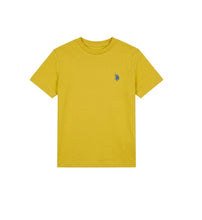 Load image into Gallery viewer, U.S. POLO ASSN T-shirt gialla in cotone per bambini e ragazzi con logo ricamato - Junior &amp; Co.it
