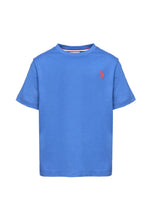 Load image into Gallery viewer, U.S. POLO ASSN T-shirt blu royal in cotone per bambini e ragazzi con logo ricamato - Junior &amp; Co.it