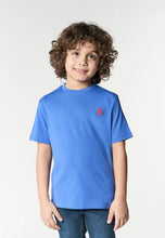 Load image into Gallery viewer, U.S. POLO ASSN T-shirt blu royal in cotone per bambini e ragazzi con logo ricamato - Junior &amp; Co.it