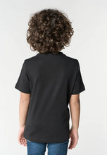 Carica l'immagine nel visualizzatore di Gallery, U.S. POLO ASSN T-shirt nera in cotone per bambini e ragazzi con logo ricamato