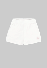 Load image into Gallery viewer, U.S. POLO ASSN Shorts bianco per bambine e ragazze con vita elasticizzata, tasche laterali e logo ricamato Sconto 30% - Junior &amp; Co.it