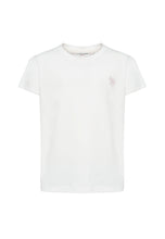 Load image into Gallery viewer, U.S. POLO ASSN T-shirt bianca a maniche corte per bambine e ragazze con logo ricamato - Junior &amp; Co.it