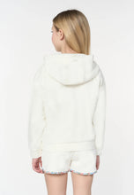 Load image into Gallery viewer, U.S. POLO ASSN Felpa in cotone bianco per bambine e ragazze con cappuccio e chiusura zip - Junior &amp; Co.it