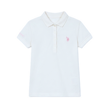 Load image into Gallery viewer, U.S. POLO ASSN Polo bianca shirt per bambina e ragazze in cotone micropiquet - Junior &amp; Co.it