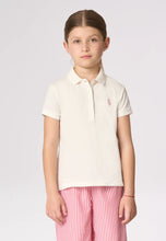 Load image into Gallery viewer, U.S. POLO ASSN Polo bianca shirt per bambina e ragazze in cotone micropiquet - Junior &amp; Co.it