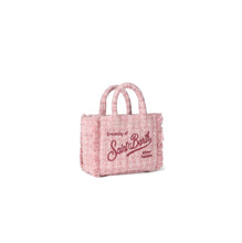 Carica l&#39;immagine nel visualizzatore di Gallery, Mc2 Saint Barth Borsa Vanity Mini in Lana con Motivo Tweed Rosa Dimensioni: 20 x 19 x 10 cm