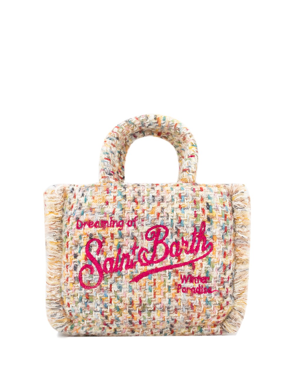 Mc2 Saint Barth Borsa Vanity Mini in Lana Multicolor Dimensioni: 20 x 19 x 10 cm