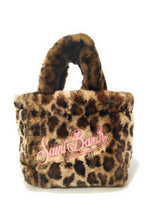 Carica l&#39;immagine nel visualizzatore di Gallery, Mc2 Saint Barth Borsa Vanity Mini Soft Leopardata Con Logo Ricamato Rosa Dimensioni: 20 x 19 x 10 cm