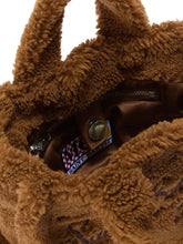 Load image into Gallery viewer, MC2 SAINT BARTH Borsa Vanity Mini Teddy Marrone Sherpa