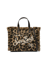 Load image into Gallery viewer, MC2 SAINT BARTH Borsa VanityMini Felt Stampa Leopardata Dimensioni:20x19x10