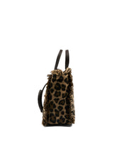 Load image into Gallery viewer, MC2 SAINT BARTH Borsa VanityMini Felt Stampa Leopardata Dimensioni:20x19x10