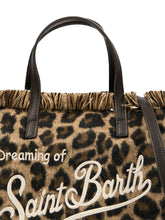 Load image into Gallery viewer, MC2 SAINT BARTH Borsa VanityMini Felt Stampa Leopardata Dimensioni:20x19x10