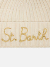Load image into Gallery viewer, MC2 SAINT BARTH Cappello Wengen in Misto Cashmere Bianco