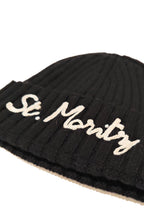 Carica l&#39;immagine nel visualizzatore di Gallery, Mc2 Saint Barth Cappello Nero Wengen con Ricamo Argento St. Moritz