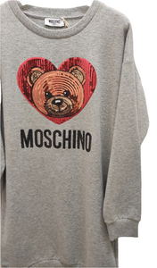 Abito Moschino in felpa taglia 12 anni, scontato del 50%