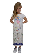Carica l&#39;immagine nel visualizzatore di Gallery, Pantalone MONNALISA cropped stampato - Junior &amp; Co.it