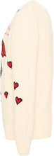 Carica l'immagine nel visualizzatore di Gallery, Saint Barth MC2 Maglia Panna in Misto Cashmere Princess con Jacquard Snoopy e Scritta Falling in Love