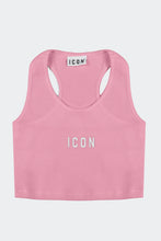Load image into Gallery viewer, Top corto ICON a costine da ragazza. Sconto 30% .
