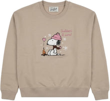 Carica l'immagine nel visualizzatore di Gallery, Saint Barth MC2 Felpa Girocollo Briony Beige Stampa Scaldami Il Cuore