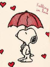 Carica l'immagine nel visualizzatore di Gallery, Saint Barth MC2 Maglia Panna in Misto Cashmere Princess con Jacquard Snoopy e Scritta Falling in Love