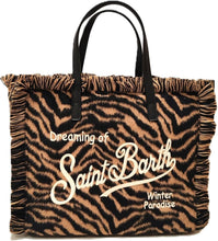 Load image into Gallery viewer, MC2 Saint Barth borsa Colette in felt stampa zebrata.