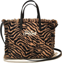 Load image into Gallery viewer, MC2 Saint Barth borsa Colette in felt stampa zebrata.