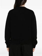 Carica l'immagine nel visualizzatore di Gallery, Saint Barth MC2 Maglia Kyla Nera con Jacquard Cuore St. Barth