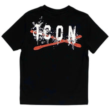 Load image into Gallery viewer, T-shirt nera ICON kids logo spray 1074 - Junior &amp; Co.it