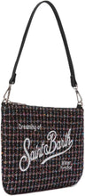 Carica l'immagine nel visualizzatore di Gallery, Borsa a spalla Parisienne mini in tweed nero Shinya.