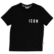 Load image into Gallery viewer, T-shirt nera ICON kids logo spray 1074 - Junior &amp; Co.it