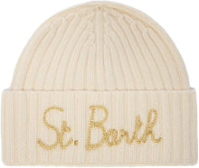 Carica l'immagine nel visualizzatore di Gallery, Saint Barth MC2 Cappello Sheldon a Coste Bianco con Patch