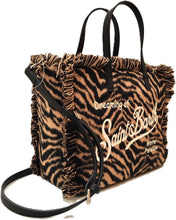 Load image into Gallery viewer, MC2 Saint Barth borsa Colette in felt stampa zebrata.