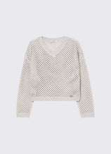 Load image into Gallery viewer, Pullover a rete con scollo a V - Junior &amp; Co.it