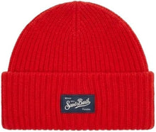Load image into Gallery viewer, Saint Barth MC2 Cappello Sheldon Rosso a Coste con Patch