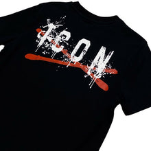 Load image into Gallery viewer, T-shirt nera ICON kids logo spray 1074 - Junior &amp; Co.it