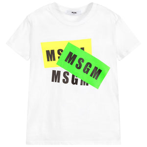 T-shirt MSGM bianca - Junior & Co.it