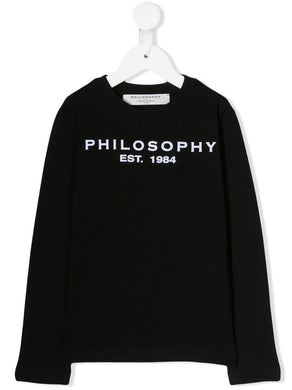 T-shirt nera Philosophy di Lorenzo Serafini - Junior & Co.it